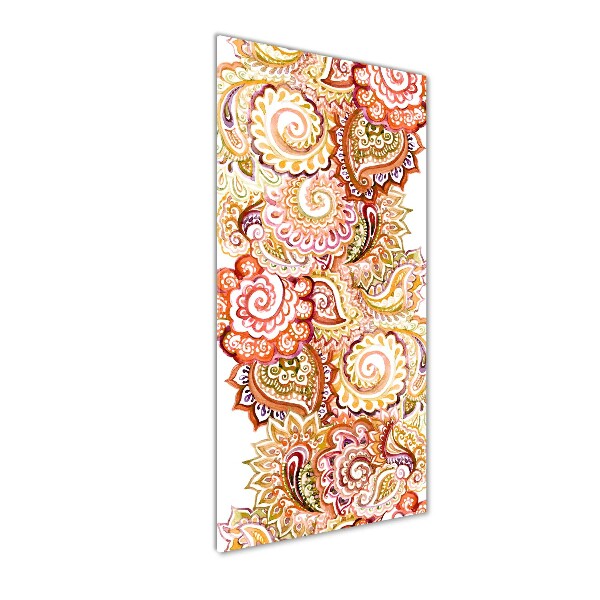 Modernes Acrylbild vertikal Ornamente