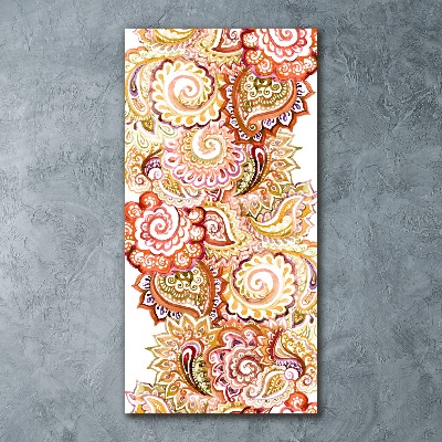 Modernes Acrylbild vertikal Ornamente