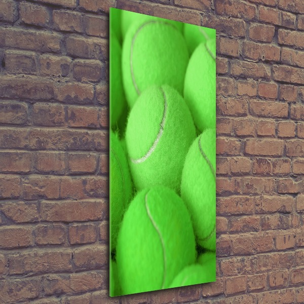 Modernes Acrylbild vertikal Tennisbälle