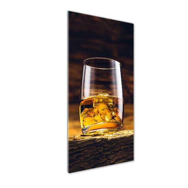 Bild auf Acrylglas vertikal Bourbon im Glas
