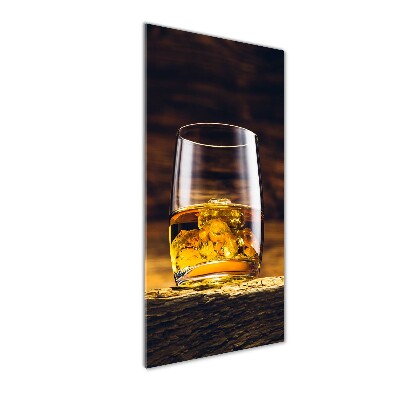Bild auf Acrylglas vertikal Bourbon im Glas