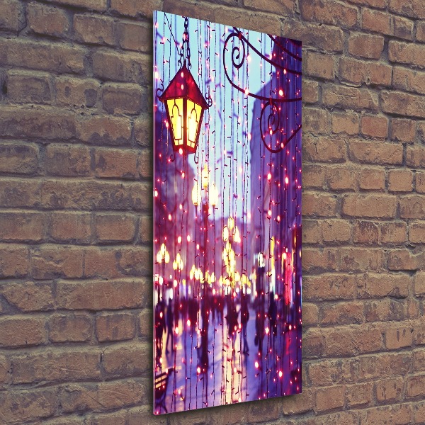 Bild auf Acrylglas vertikal Lichter in der Stadt