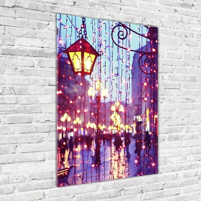 Bild auf Acrylglas vertikal Lichter in der Stadt