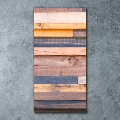 Plexiglasbilder vertikal Holzwand