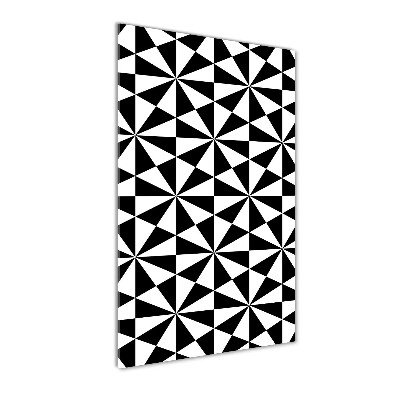 Modernes Acrylbild vertikal Geometrischer Hintergrund