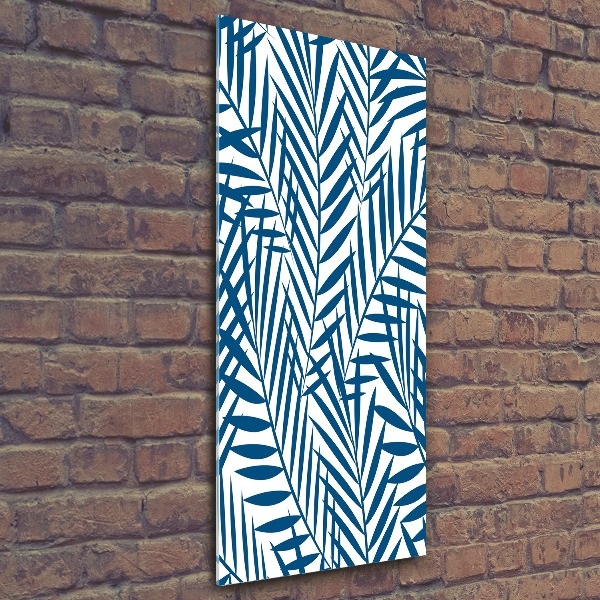 Plexiglasbilder vertikal Tropische Blätter