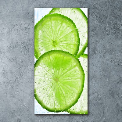 Modernes Acrylbild vertikal Kalk unter Wasser