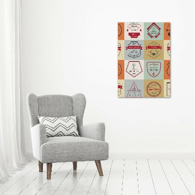 Acrylbild vertikal Skateboard-Schilder