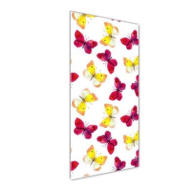 Plexiglasbilder vertikal Bunte Schmetterlinge