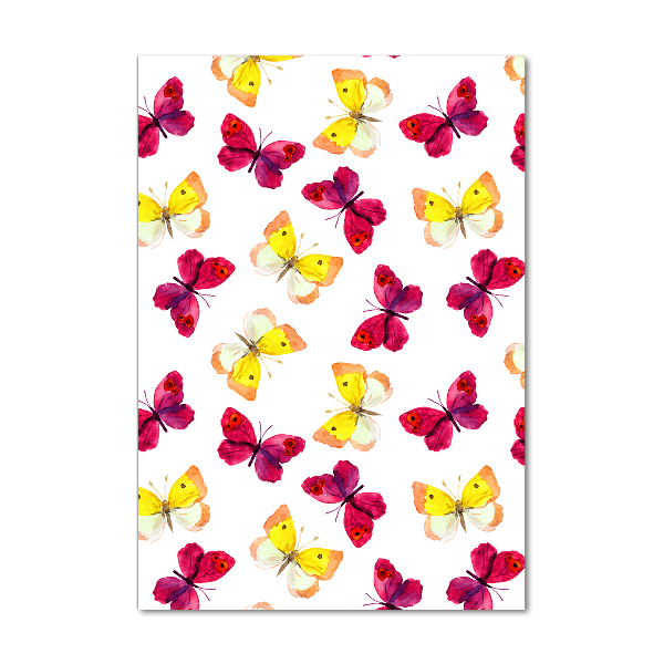Plexiglasbilder vertikal Bunte Schmetterlinge
