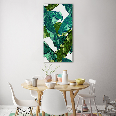Bild auf Acrylglas vertikal Bananenblätter