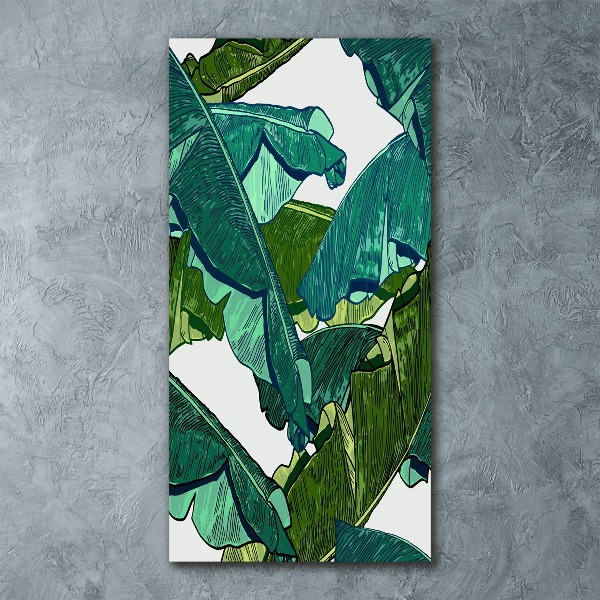 Bild auf Acrylglas vertikal Bananenblätter