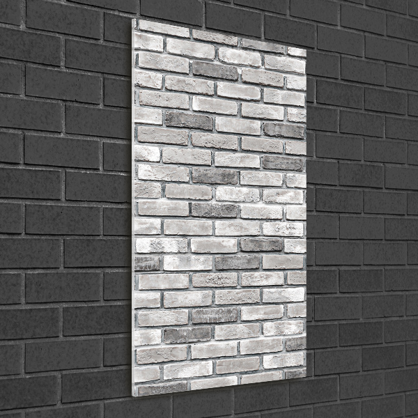 Bild auf Acrylglas vertikal Ziegelmauer