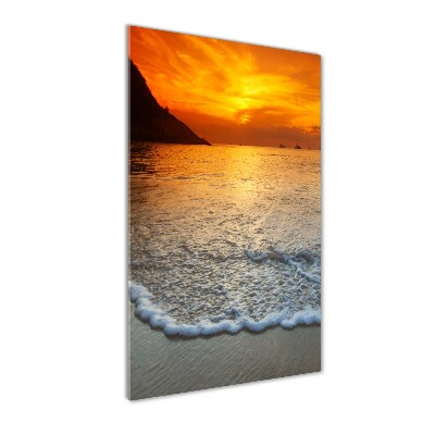 Bild auf Acrylglas vertikal Sonnenuntergang