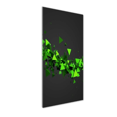 Acrylbild vertikal Geometrische Welle