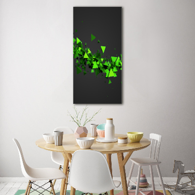 Acrylbild vertikal Geometrische Welle