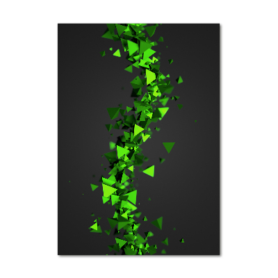 Acrylbild vertikal Geometrische Welle