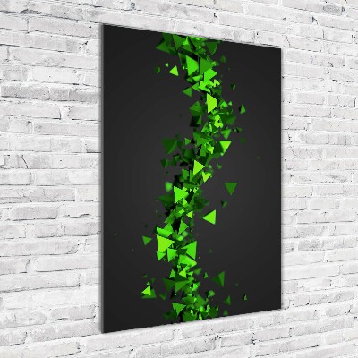 Acrylbild vertikal Geometrische Welle