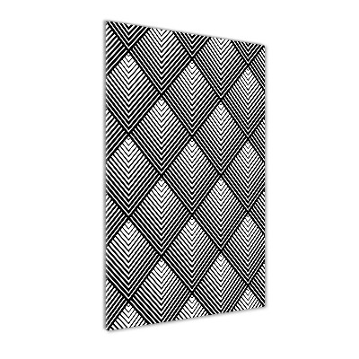 Acrylbild vertikal Geometrischer Hintergrund