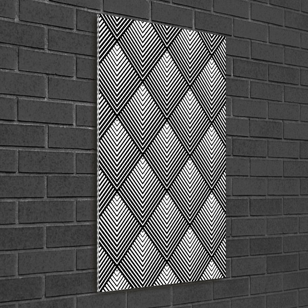 Acrylbild vertikal Geometrischer Hintergrund