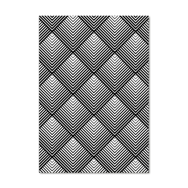 Acrylbild vertikal Geometrischer Hintergrund