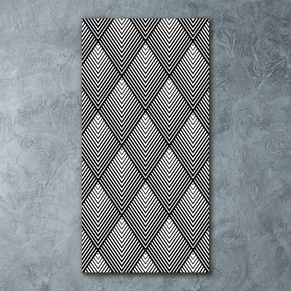 Acrylbild vertikal Geometrischer Hintergrund