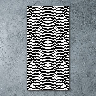 Acrylbild vertikal Geometrischer Hintergrund