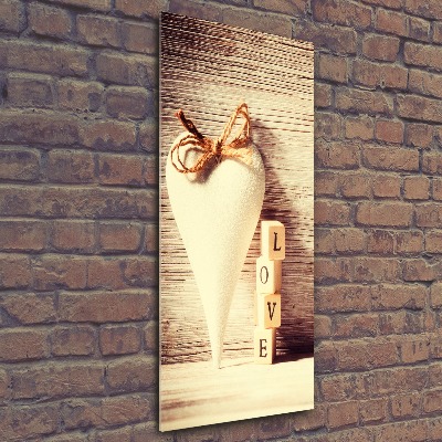 Bild auf Acrylglas vertikal Liebe