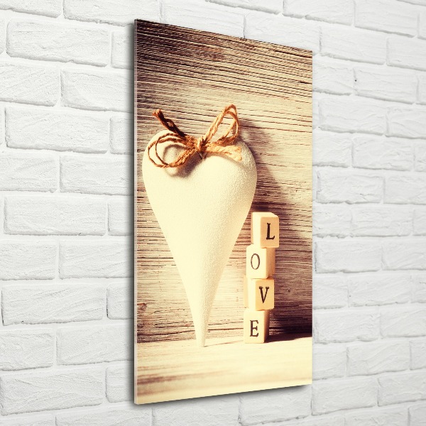 Bild auf Acrylglas vertikal Liebe