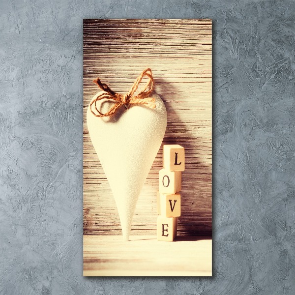 Bild auf Acrylglas vertikal Liebe