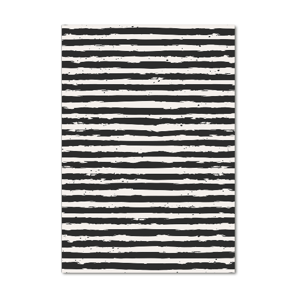 Bild auf Acrylglas vertikal Schwarz-weiße Streifen