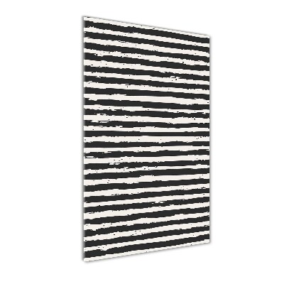 Bild auf Acrylglas vertikal Schwarz-weiße Streifen