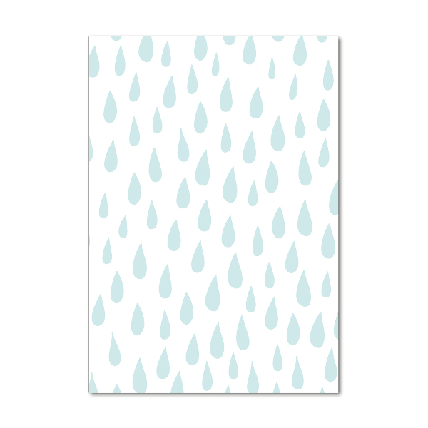 Modernes Acrylbild vertikal Tröpfchen