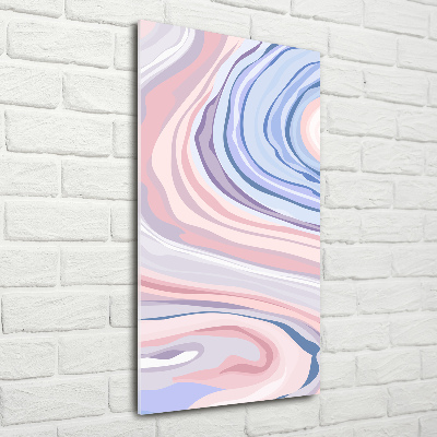 Acrylbild vertikal Abstrakte Wellen
