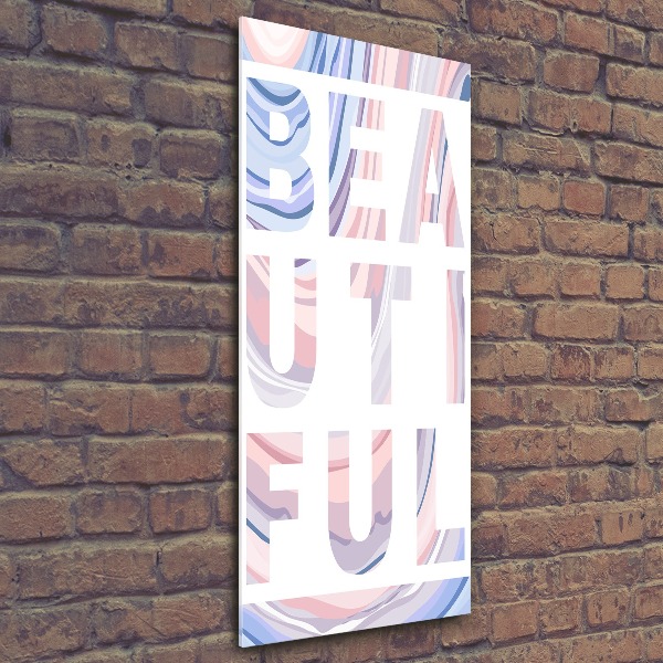 Modernes Acrylbild vertikal Schön