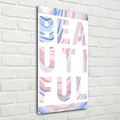 Modernes Acrylbild vertikal Schön