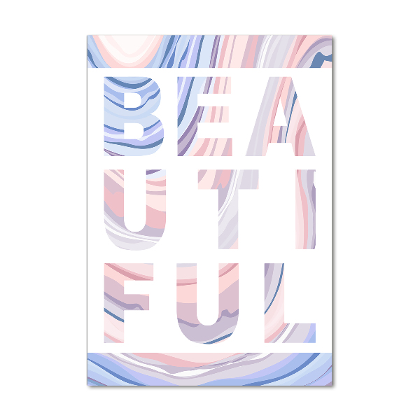 Modernes Acrylbild vertikal Schön