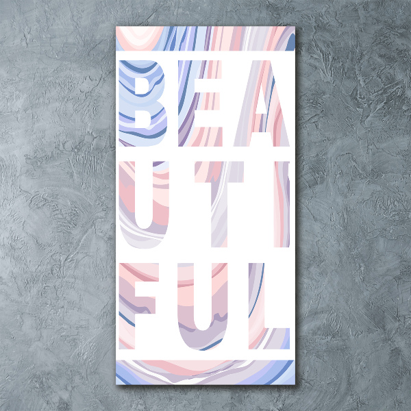 Modernes Acrylbild vertikal Schön