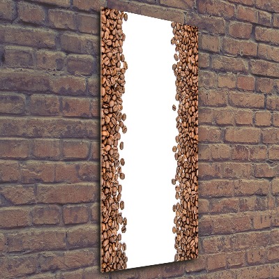 Modernes Acrylbild vertikal Kaffeebohnen