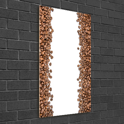 Modernes Acrylbild vertikal Kaffeebohnen