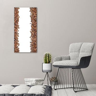 Modernes Acrylbild vertikal Kaffeebohnen