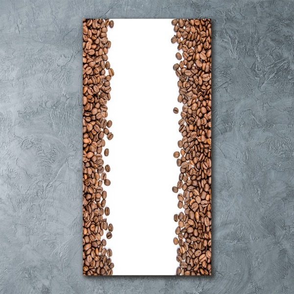 Modernes Acrylbild vertikal Kaffeebohnen