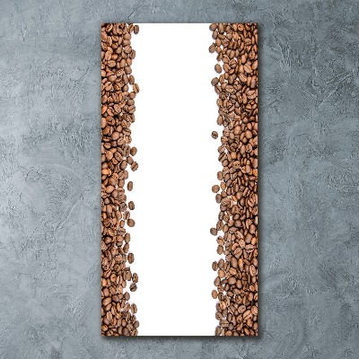 Modernes Acrylbild vertikal Kaffeebohnen