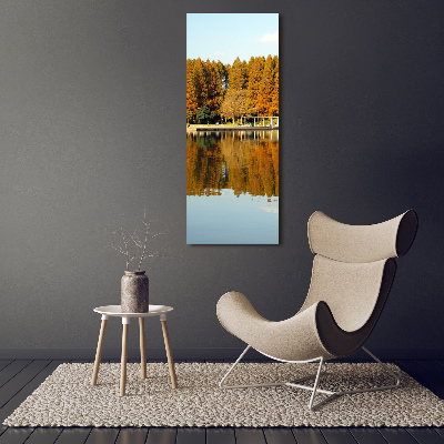Bild auf Acrylglas vertikal Park im Herbst