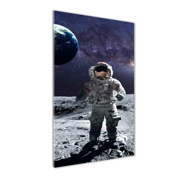 Modernes Acrylbild vertikal Astronaut