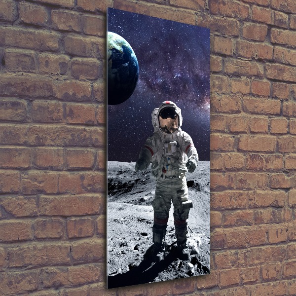 Modernes Acrylbild vertikal Astronaut