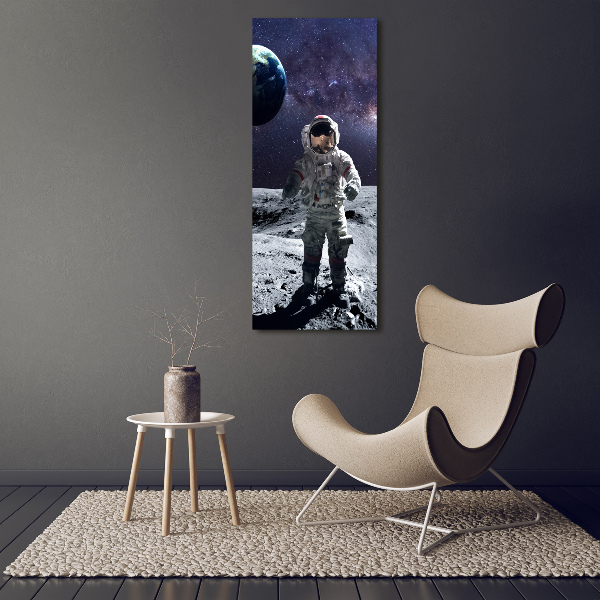 Modernes Acrylbild vertikal Astronaut