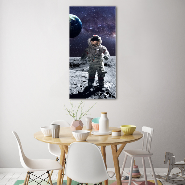 Modernes Acrylbild vertikal Astronaut
