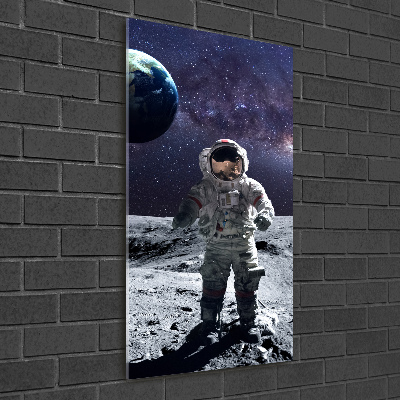 Modernes Acrylbild vertikal Astronaut