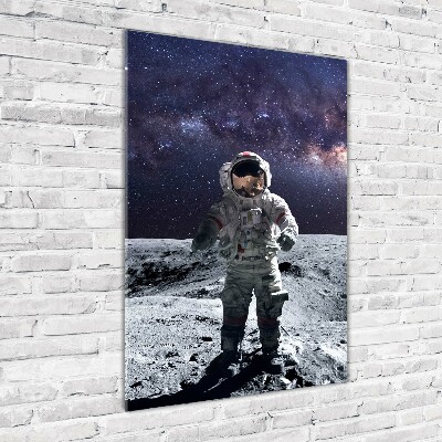 Modernes Acrylbild vertikal Astronaut